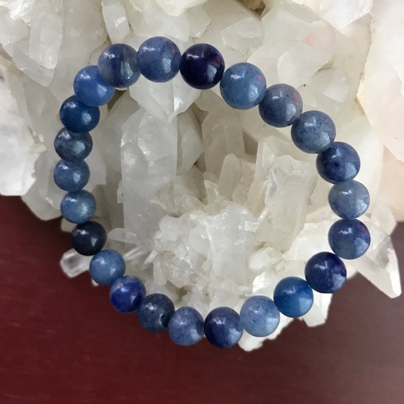 Genuine Tanzanite 8 mm gemstone bracelet - Picture 3 of 7